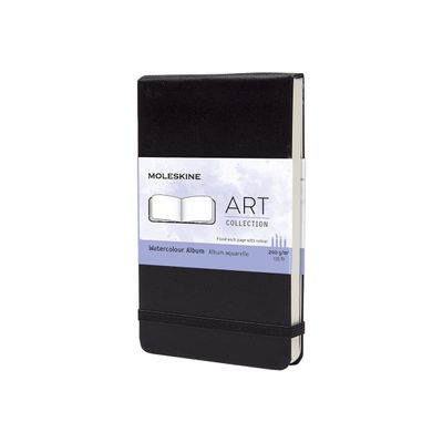 9788883705601-Moleskine Art Collection - album d'aquarelles - poche - 90 x 140 mm - 60 pages-Angle droit-0