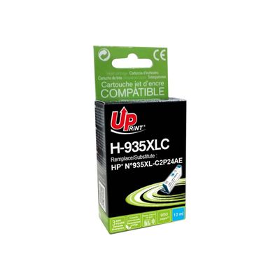 3584770891862-Cartouche compatible HP 935XL - cyan - Uprint-Angle gauche-0