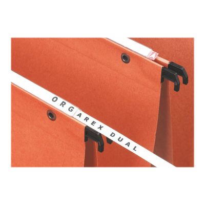 3249442221308-Esselte Kori - 25 Dossier suspendus pour armoires - orange - fond 30 mm-Gros plan-2
