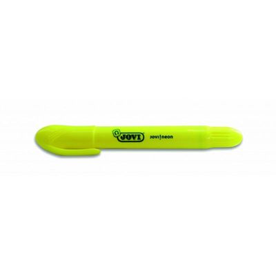 8412027028738-JOVI!NEON Textmarker - Surligneur - pour papier fax - jaune fluo - encre gel - rétractable (pack de 12--0
