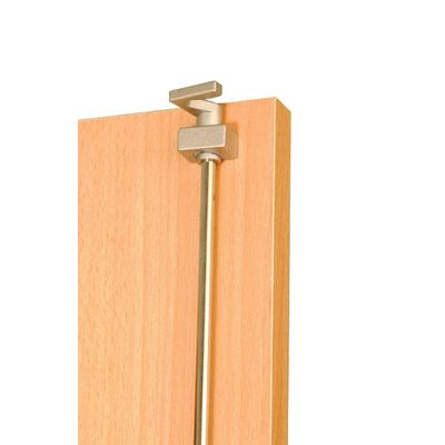 3253310174511-Armoire basse IDRA/DUAL - H72 x L80 x P47 - 2 portes - Corps anthracite - Dessus et portes imitation Ch--3