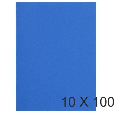 3288581502107-Exacompta Flash - 10 Paquets de 100 Sous-chemises recyclées - 80 gr - bleu foncé--0