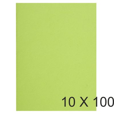 3288581502138-Exacompta Flash - 10 Paquets de 100 Sous-chemises recyclées - 80 gr - vert tilleul--0