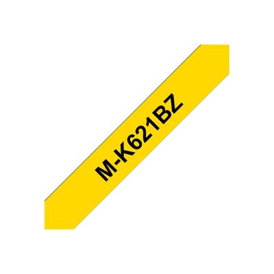 4977766625135-Brother MK621BZ - Ruban d'étiquettes papier auto-adhésives - 1 rouleau (9 mm x 8 m) - fon-Angle gauche-0