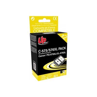 3584770127862-Cartouche d'encre compatible Canon PG-575XL/CL-576XL - pack de 2 - noir, couleur (cyan, mag-Angle gauche-0