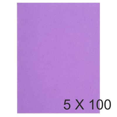 3288581601084-Exacompta Flash - 5 Paquets de 100 Chemises - 220 gr - lilas--0