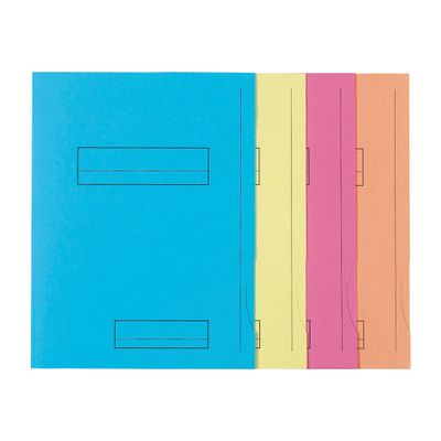 3288583351000-Exacompta Super 210 - 250 Chemises imprimées 2 rabats - 160 gr - couleurs assorties (5 paquets de-Avant-2