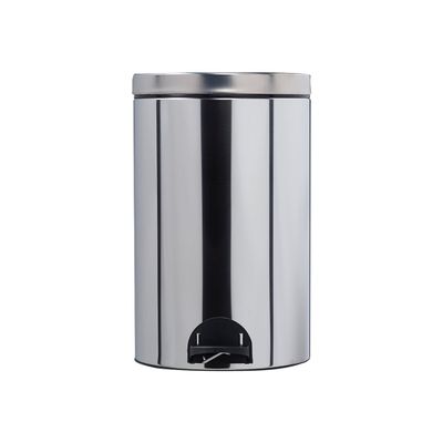 3019920903602-Rossignol SANELIA - Poubelle à pédale - 20 L - acier inoxydable-Avant-0