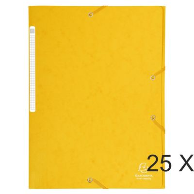 3130632171063-Exacompta - 25 Chemises à rabats maxi capacity - jaune--0