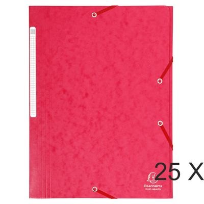 3130632171094-Exacompta - 25 Chemises à rabats maxi capacity - rouge--0