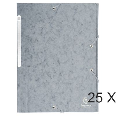 3130632171100-Exacompta - 25 Chemises à rabats maxi capacity - gris--0