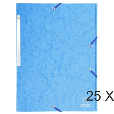 3130632171124-Exacompta - 25 Chemises à rabats maxi capacity - turquoise--0