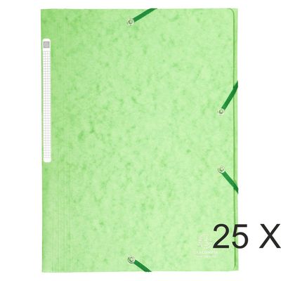 3130632171223-Exacompta - 25 Chemises à rabats maxi capacity - vert tilleul--0