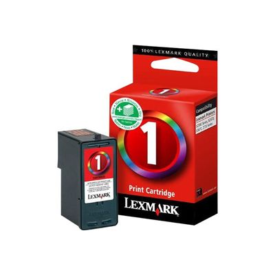 7346405574542-Lexmark 1 - couleurs (cyan, magenta, jaune) - originale - cartouche d'encre -Multi-angle-1
