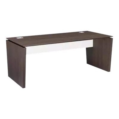 3483600647313-Bureau XENON - 190 cm - Pieds panneaux - Chêne royal-Angle gauche-0