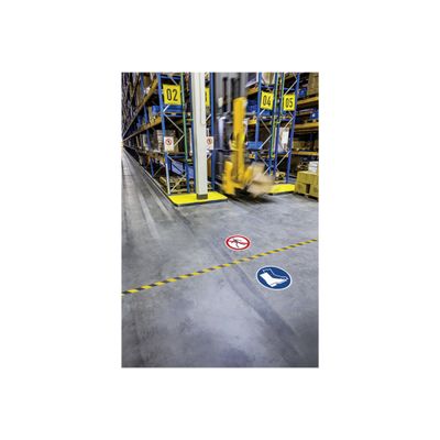 4005546983479-Durable - Pictogramme adhésif sol - port des chaussures de sécurité obligatoire-Angle gauche-1