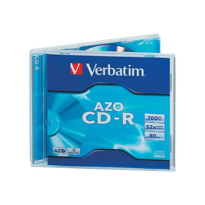 0023942433279-Verbatim AZO Crystal - CD-R x 10 - 700 Mo - support de stockage-Angle gauche-0