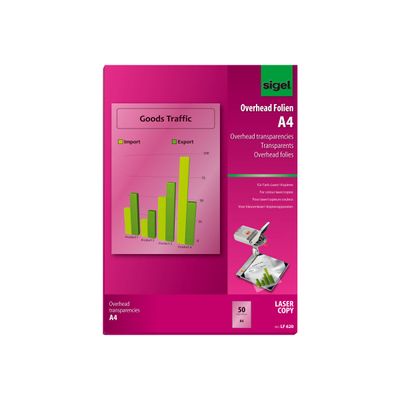 4004360995606-Sigel - Films transparents universels A4 - 50 feuilles-Avant-3