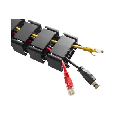 3303170105399-T'nB Ergonomic - Guide câble articulé avec base en métal - noir-Gros plan-2