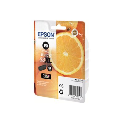 8715946626284-Epson 33XL Oranges - noir photo - cartouche d'encre originale-Angle droit-2