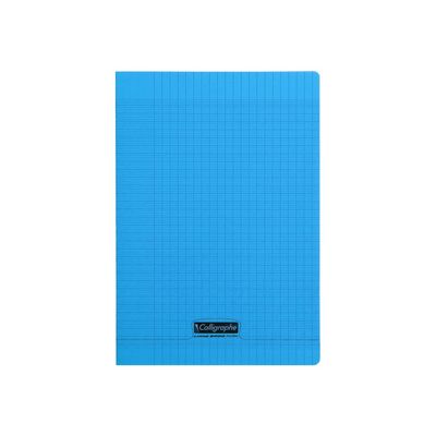 3210330181325-Calligraphe 8000 - Cahier polypro A4 (21x29,7 cm) - 96 pages - grands carreaux (Seyes) - bleu-Avant-0