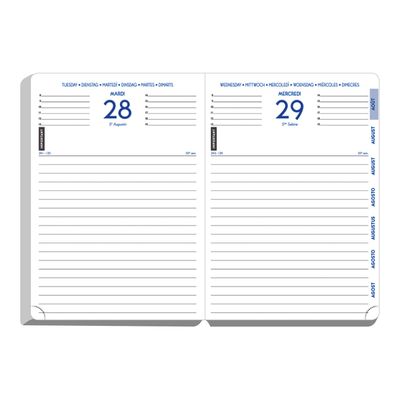 3660942000048-Agenda Floralie - 1 jour par page - 12 x 17 cm - disponible dans différentes couleurs - Exacompta--5
