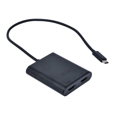 8595611702020-i-Tec - Adaptateur vidéo externe - USB-C 3.1 - 2 x HDMI - noir-Angle gauche-1