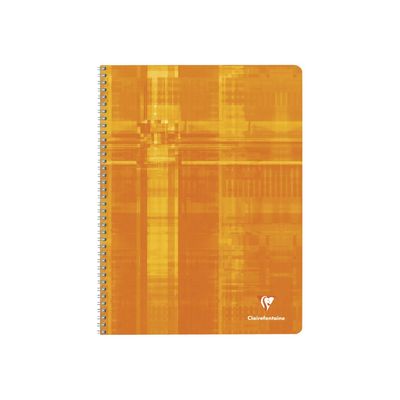 3329680834109-Clairefontaine - Cahier à spirale 24 x 32 cm - 100 pages - grands carreaux (Seyes) - disponible dans-Avant-2
