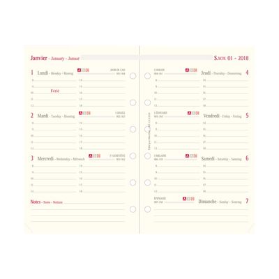 3664447105550-Milano - Organiseur noir - 19 x 23 cm - Oberthur-Avant-1