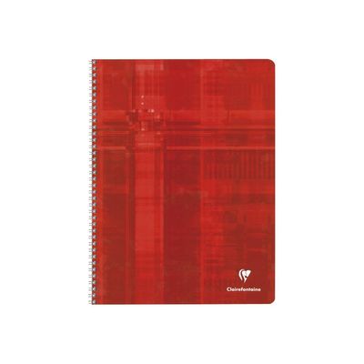 3329680834109-Clairefontaine - Cahier à spirale 24 x 32 cm - 100 pages - grands carreaux (Seyes) - disponible dans-Avant-0