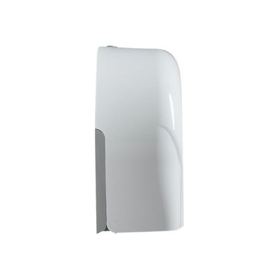 3019920525705-Rossignol - Distributeur de papier toilette 200 feuilles - avec clef - blanc-Gauche-2