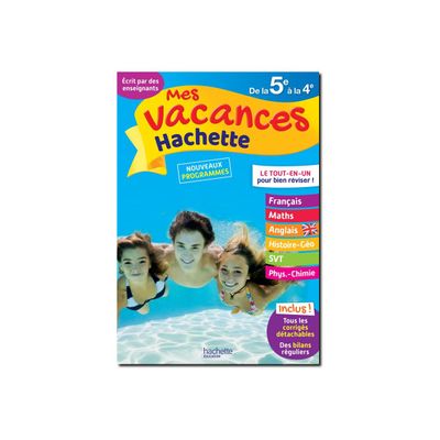 9782017117940-Mes Vacances Hachette - Cahier de vacances - De la 5e à la 4e-Avant-0