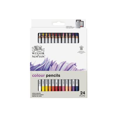 0404051157445-Winsor & Newton Studio Collection - pack de 24 crayons de couleur - coloris assortis-Avant-0