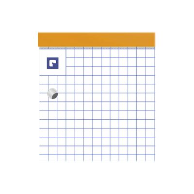 3020121062838-Oxford - Bloc notes - A4 + - 160 pages - petits carreaux - 80G - perforé - orange-Gros plan-5