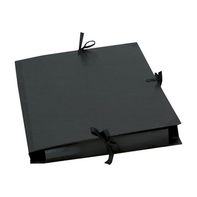3130631257386-Exacompta - 5 Cartons à dessin - 32 x 45 cm - kraft - fermeture par cordons-Angle gauche-1
