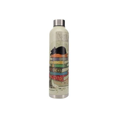 3700572762333-Kiub Bug Art Chat - Gourde bouteille thermique - 750 ml - livres-Avant-0