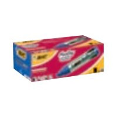 3086126633251-BIC ONYX 1891 XL - Pack de 6 marqueurs permanents - pointe biseau - rouge-Angle gauche-0
