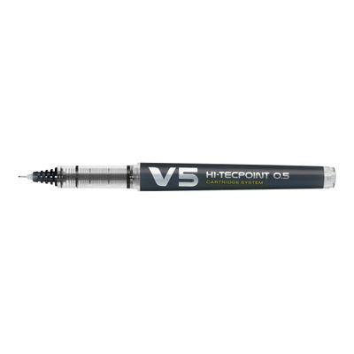 4902505442780-Pilot Hi-Tecpoint V5 - Roller rechargeable - 0,5 mm - noir-Angle gauche-0