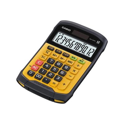 4971850033387-Calculatrice de bureau Casio WM-320MT - 12 chiffres - alimentation batterie et solaire-Angle droit-0