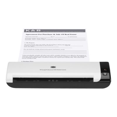 0884962645680-HP ScanJet 1000 Professional Mobile Scanner - scanner à feuilles - modèle bureau - USB 2.0-Avant-3