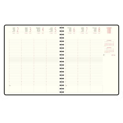 3660942002226-Agenda spiralé Barbara Eurotime 22S - 1 semaine sur 2 pages - 18,5 x 22,5 cm - disponible dans différentes cou--3