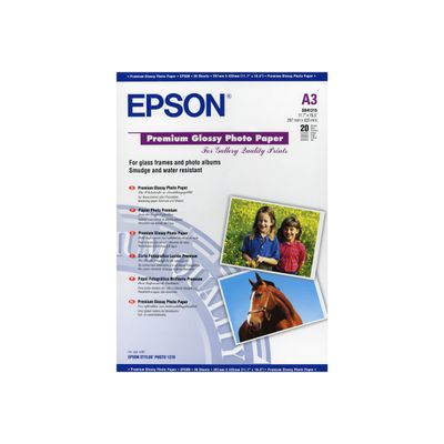 0400010450343-Epson Premium - Papier photo - A3 - 255 g/m² - 20 feuilles-Avant-1