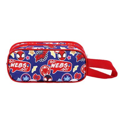 8445118026603-Spiderman - Trousse 3D - 2 compartiments - bleu foncé - Karactermania-Arrière-2