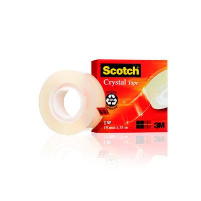 3134375261920-Scotch Crystal - Ruban adhésif - 19 mm x 33 m--0