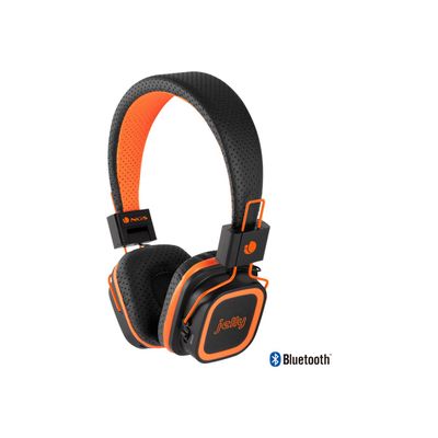 8435430602456-NGS Artica Jelly - Casque - sans fil - Bluetooth - orange-Angle droit-1