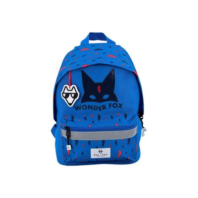 3663842007346-Sac à dos Wonder Fox Blue - 1 compartiment - Pol Fox-Avant-0