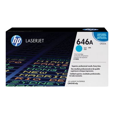 0884962601303-HP 646A - cyan - cartouche laser d'origine-Avant-1