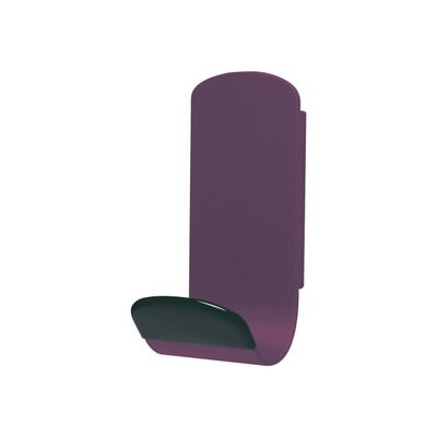 3595560011599-Unilux Steely - Patère magnétique - prune-Angle droit-0