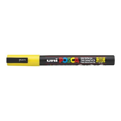 4902778915820-Posca - Marqueur peinture pointe fine - jaune-Angle gauche-0