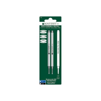 080333900611-Monteverde - 2 Recharges pour roller Dupont - bleu - pointe fine-Avant-0